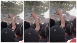 Shoe hurled from crowd hits Kenya's president while addressing rally